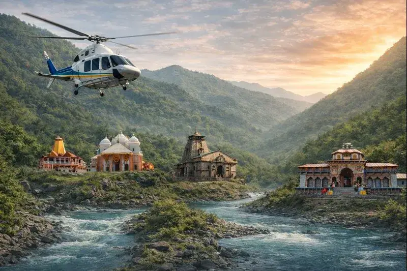 teen dham Yatra Package by Helicopter from Delhi